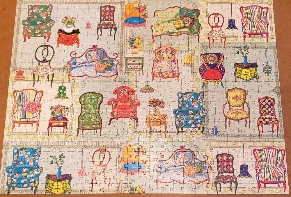 Cozy Colorful Chairs  - CraZArt puzzle collectible - Main Image 2