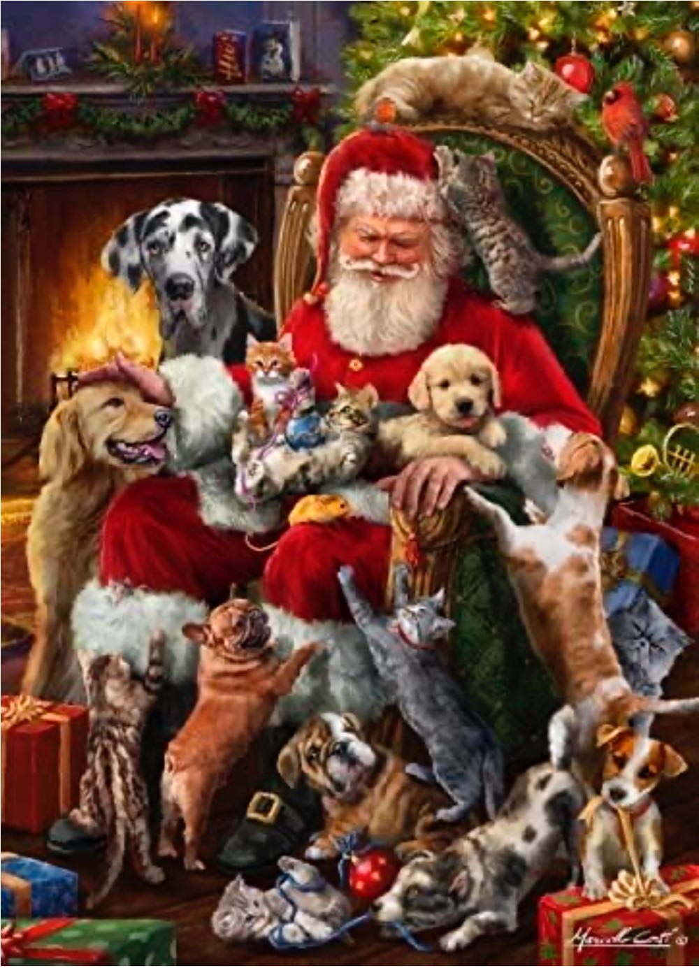 Santas Little Friends - Vermont Christmas  Company puzzle collectible [Barcode 819273023964] - Main Image 2