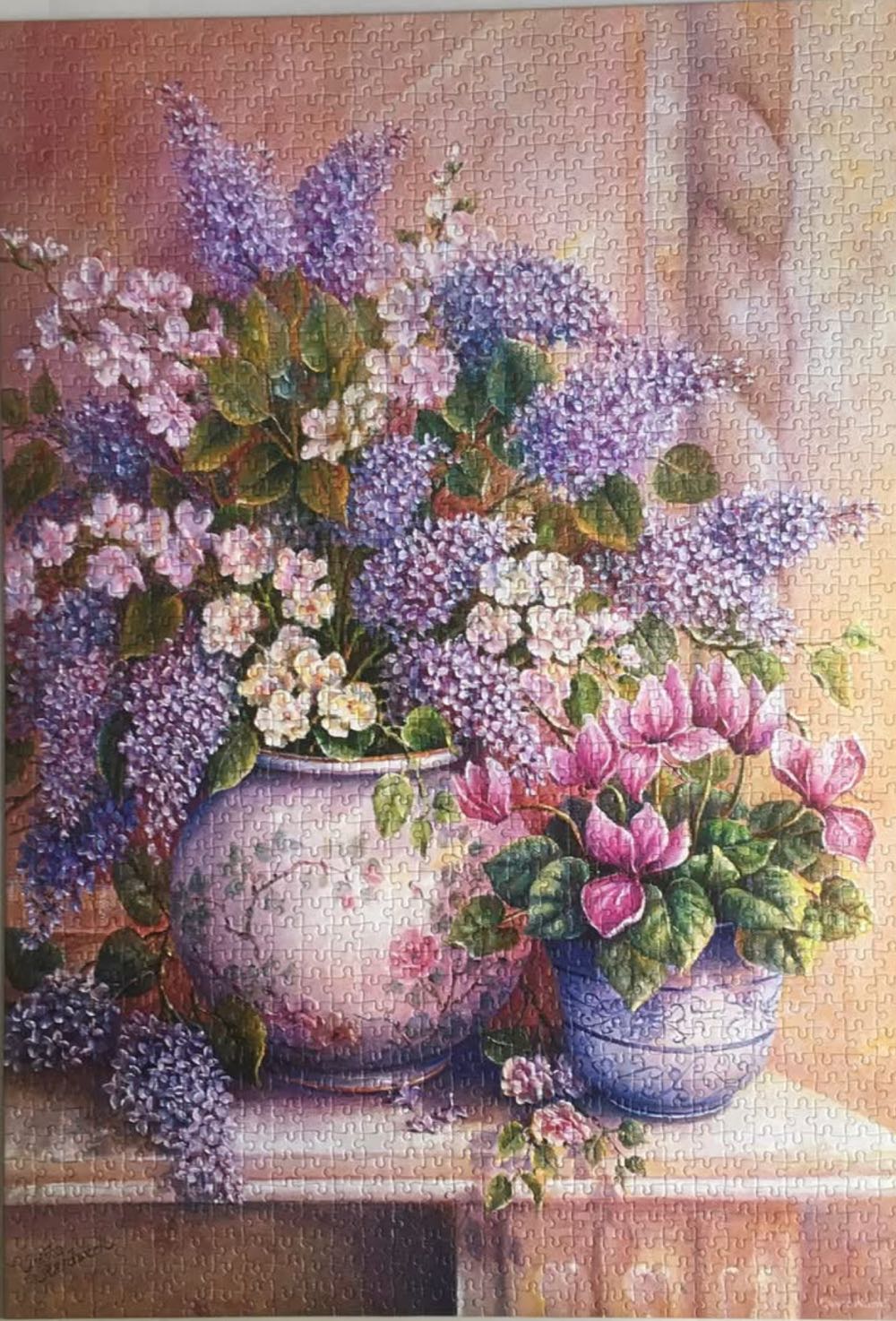 Lilac Flowers - Castorland 🇵🇱 puzzle collectible [Barcode 5904438151653] - Main Image 2
