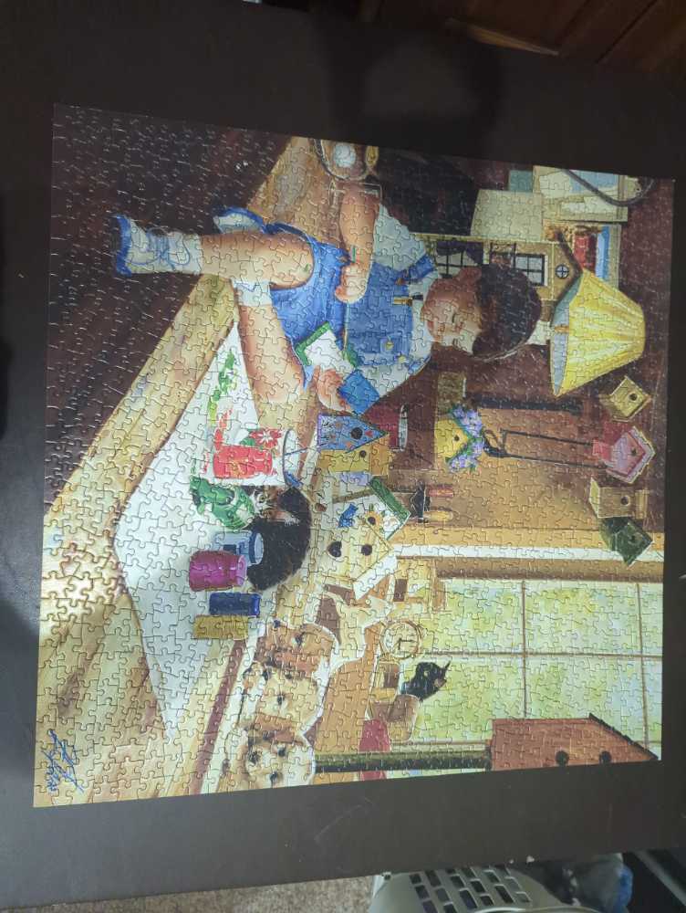 Finishing Touched - Masterpieces Puzzle Co puzzle collectible [Barcode 705988713095] - Main Image 2