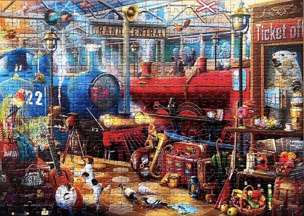 Train Station - Educa puzzle collectible [Barcode 8412668184817] - Main Image 3