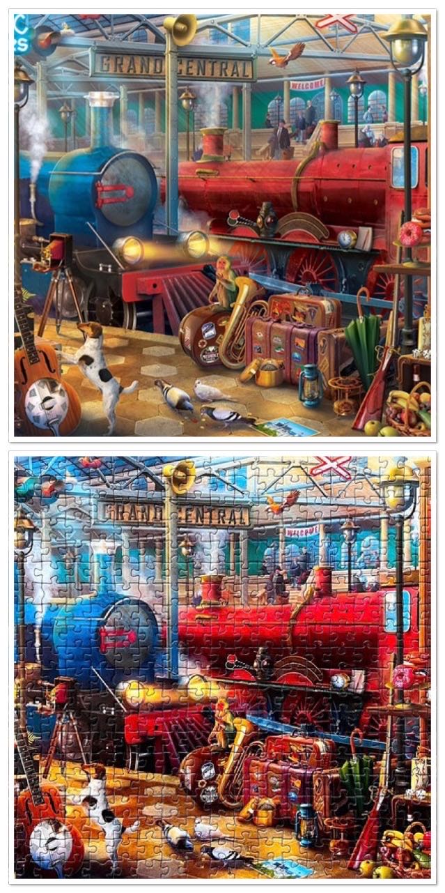 Train Station - Educa puzzle collectible [Barcode 8412668184817] - Main Image 4