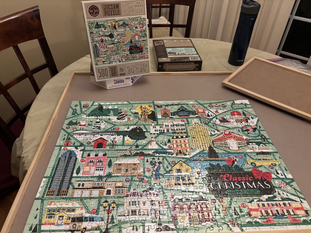 Classic Christmas Movie Map - True South puzzle collectible [Barcode 644216570393] - Main Image 2