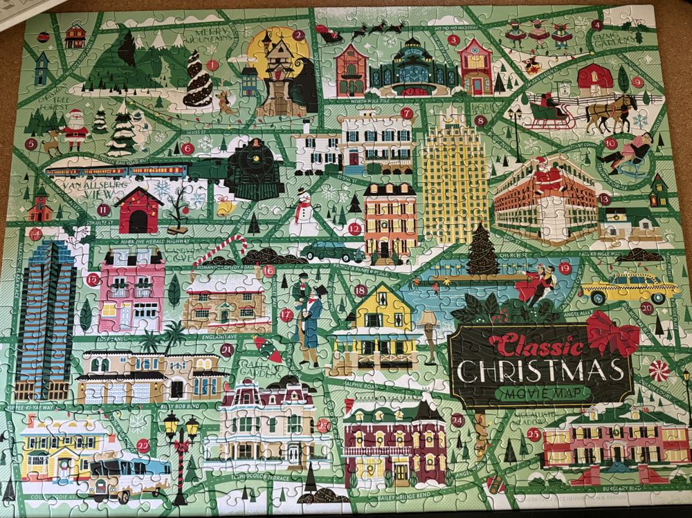 Classic Christmas Movie Map - True South puzzle collectible [Barcode 644216570393] - Main Image 3