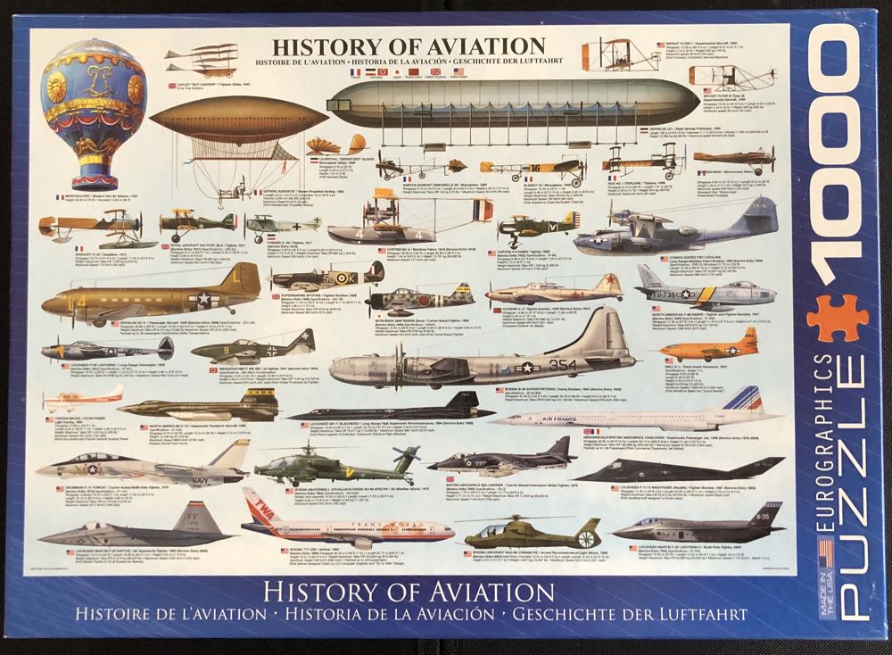 History Of Aviation - Eurographics puzzle collectible [Barcode 628136600866] - Main Image 2