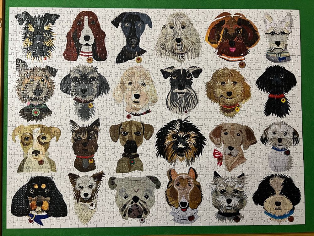 Galison Paper Dogs Piece Puzzle Piece Jigsaw Puzzle For Adults 24 Hand Cut Dog Portraits Thick And Sturdy Pieces Perfect For Puzzle And Dog Lovers - Galison puzzle collectible [Barcode 9780735371941] - Main Image 2