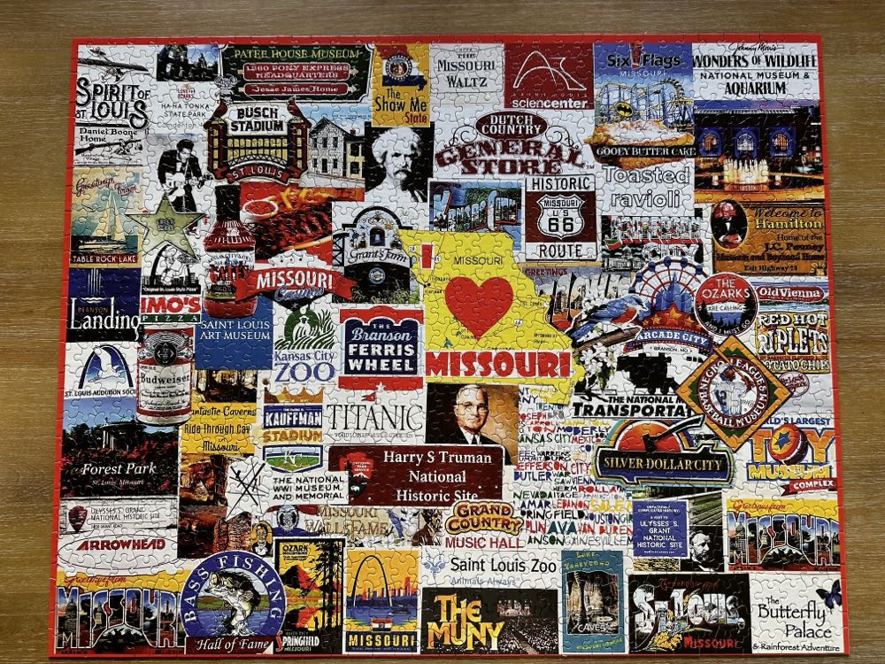 I Love Missouri - White Mountain Puzzles puzzle collectible [Barcode 724819266104] - Main Image 2