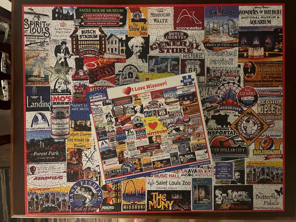 I Love Missouri - White Mountain Puzzles puzzle collectible [Barcode 724819266104] - Main Image 3