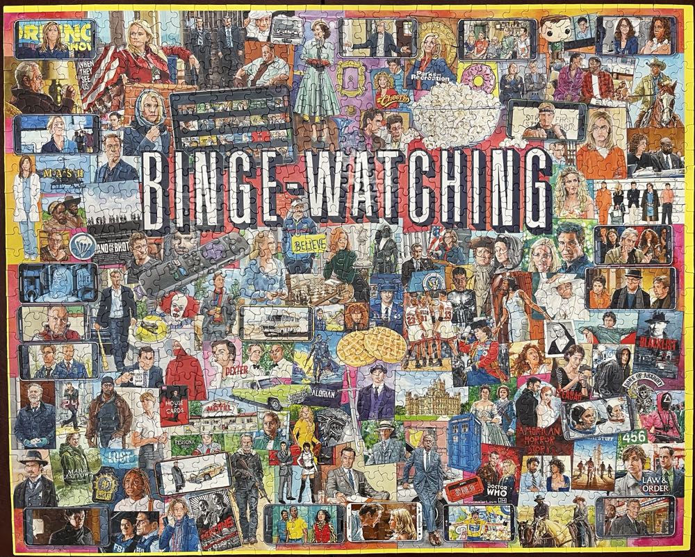 Binge-Watching - White Mountain 🇺🇸 puzzle collectible [Barcode 724819265930] - Main Image 2