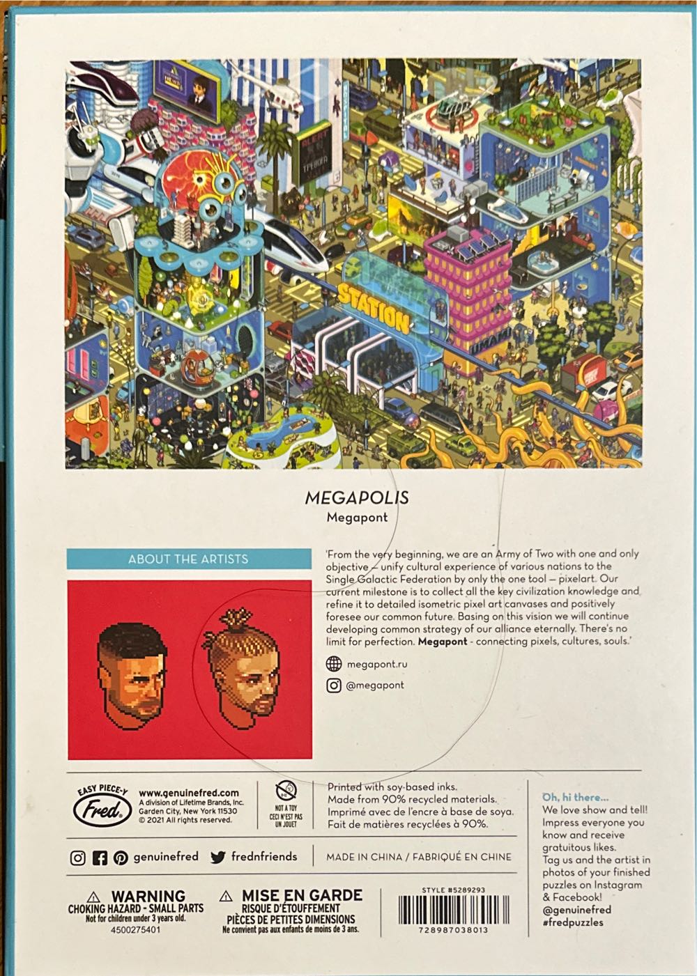 Megapolis - Genuine Fred puzzle collectible [Barcode 728987038013] - Main Image 3