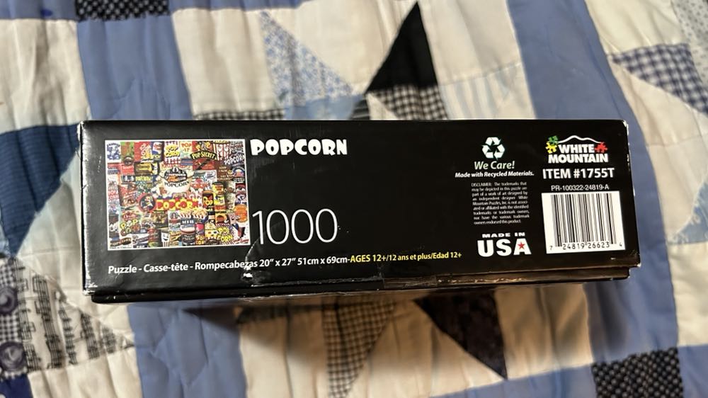WM Popcorn  - White Mountain puzzle collectible [Barcode 724819266234] - Main Image 2