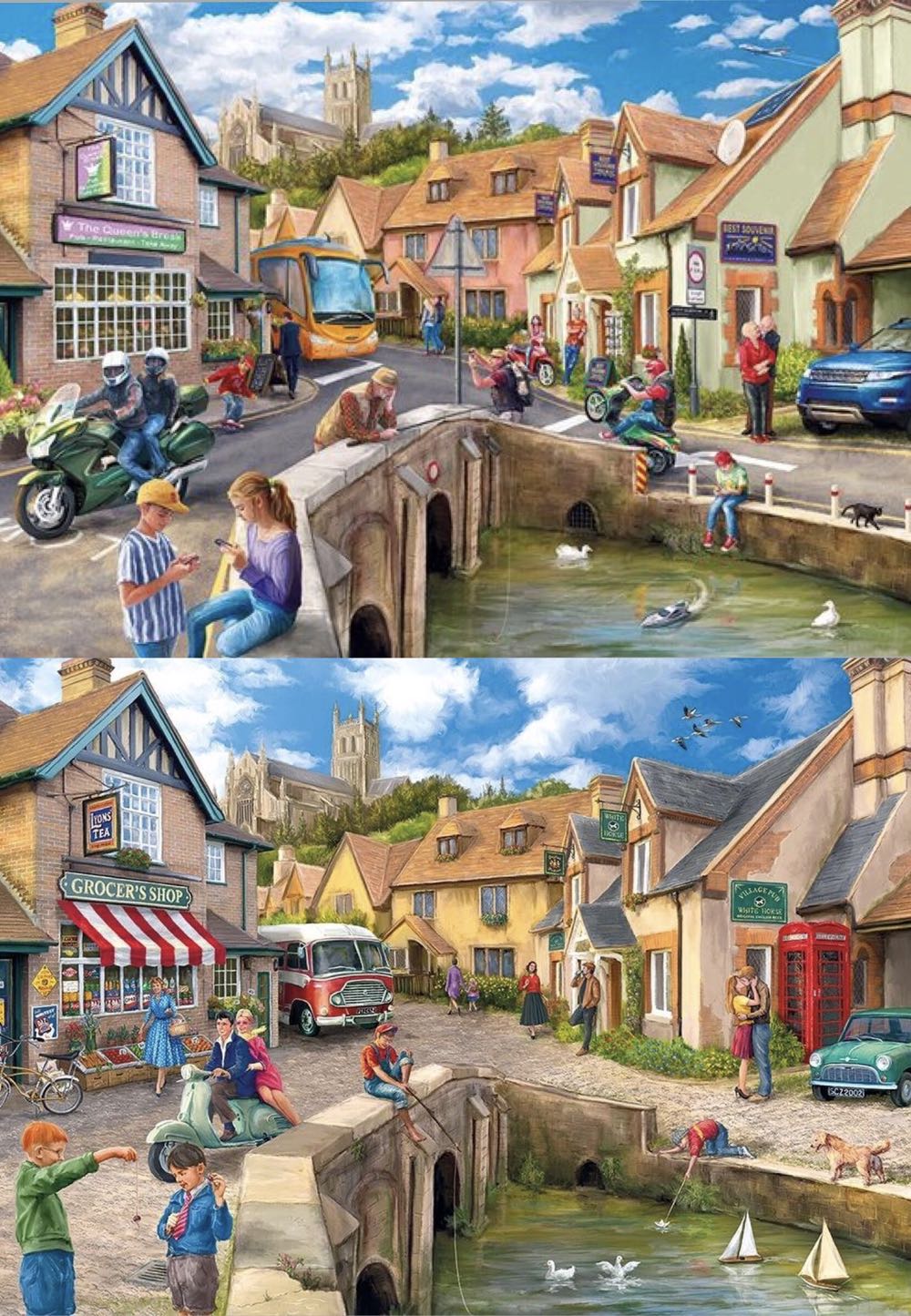 Then And Now (1 Ex Vóór JOLANDA) - Gibsons puzzle collectible [Barcode 5012269050417] - Main Image 3