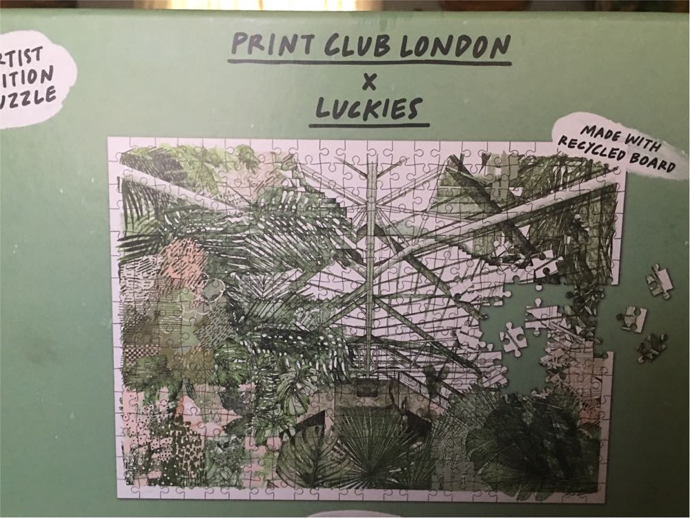 Print Club London X Luckies Barbican Conservatory Jigsaw Puzzle 500 Pieces Jigsaw Puzzle For Adults Garden Art Jigsaw Artist Edition Jigsaw Puzzle Lucille Clerc  puzzle collectible [Barcode 5060146595483] - Main Image 2