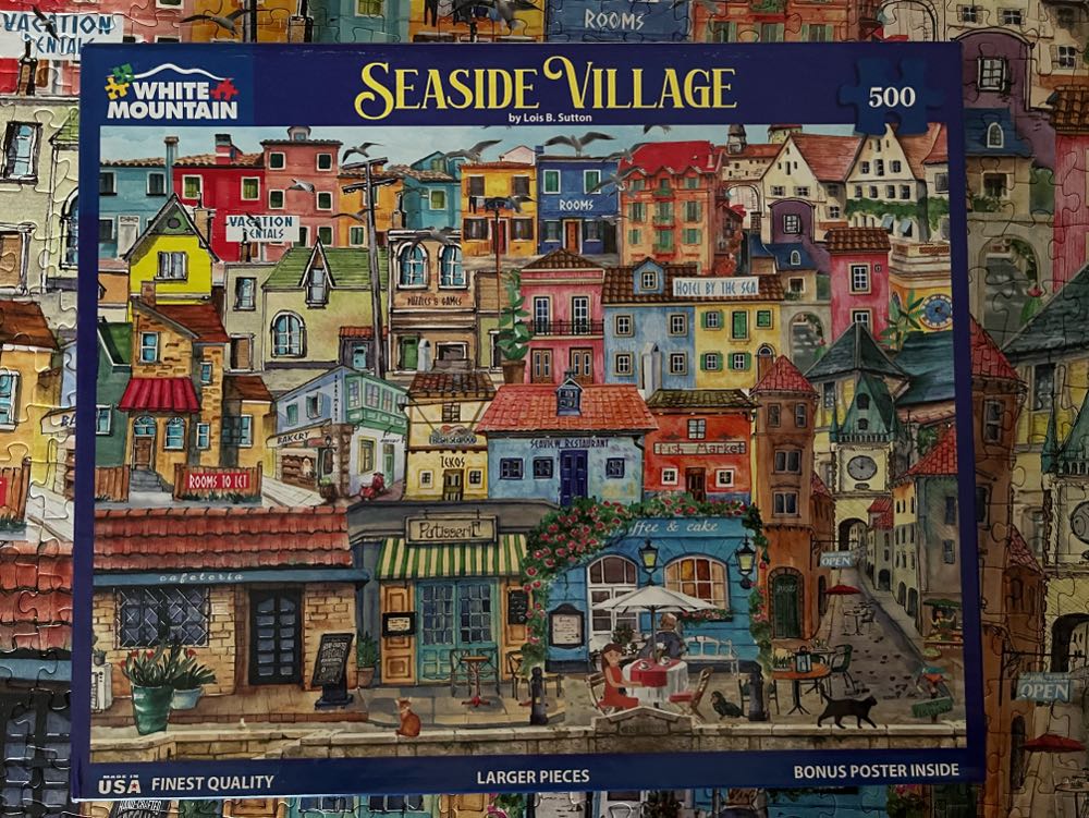 Seaside Village - White Mountain puzzle collectible [Barcode 724819266098] - Main Image 3