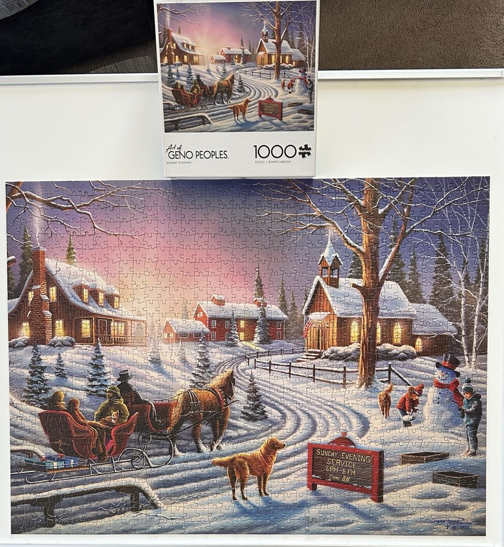 Sunday Evening - Buffalo puzzle collectible [Barcode 079346123223] - Main Image 2