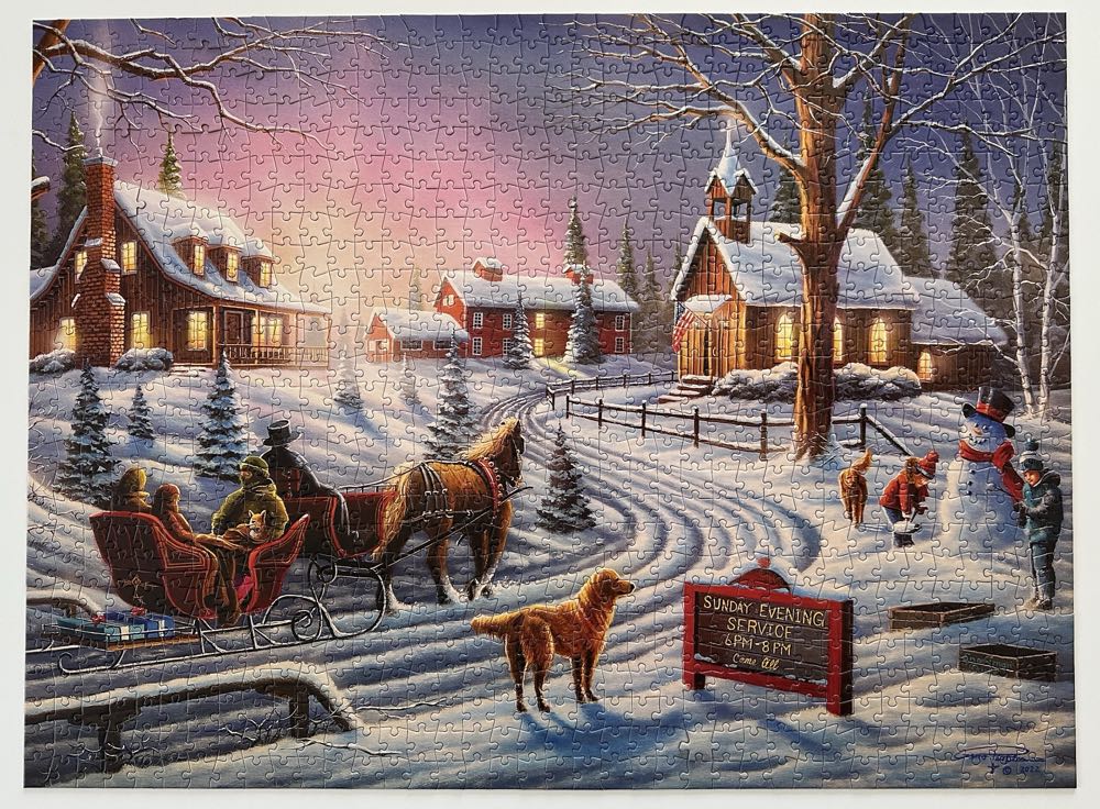 Sunday Evening - Buffalo puzzle collectible [Barcode 079346123223] - Main Image 3