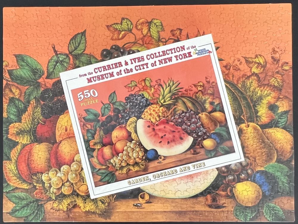 Garden, Orchard And Vine*- 359, 3/11/23-SOLD - White Mountain puzzle collectible [Barcode 724819248872] - Main Image 4