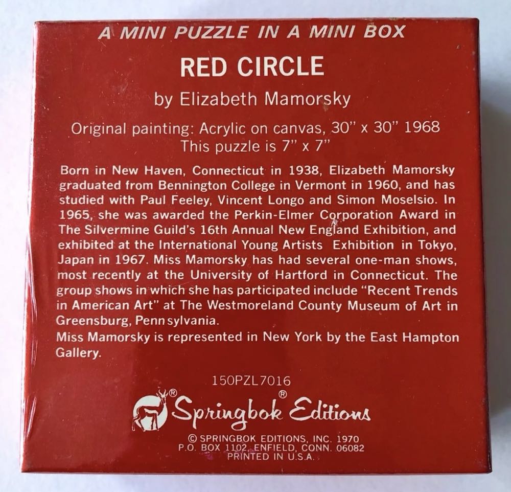 Red Circle - Mini - Springbok puzzle collectible - Main Image 3