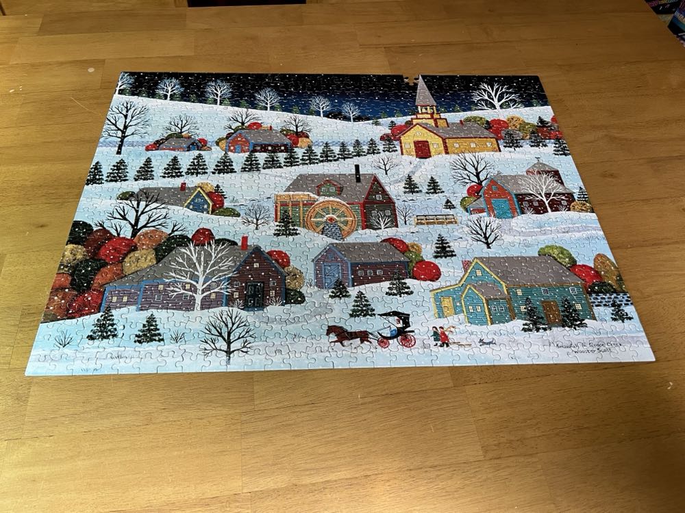 Snowfall In Goose Creek - Ceaco puzzle collectible [Barcode 021081029995] - Main Image 2