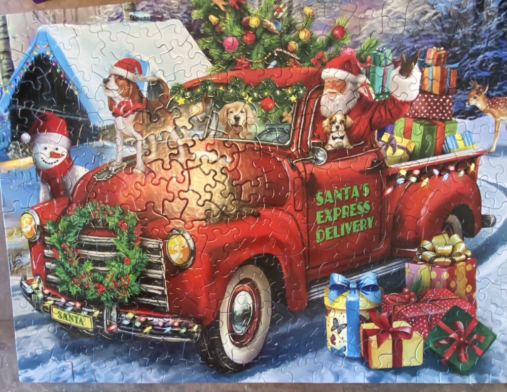 Santa’s Delivery Truck - SunsOut puzzle collectible [Barcode 796780230811] - Main Image 3