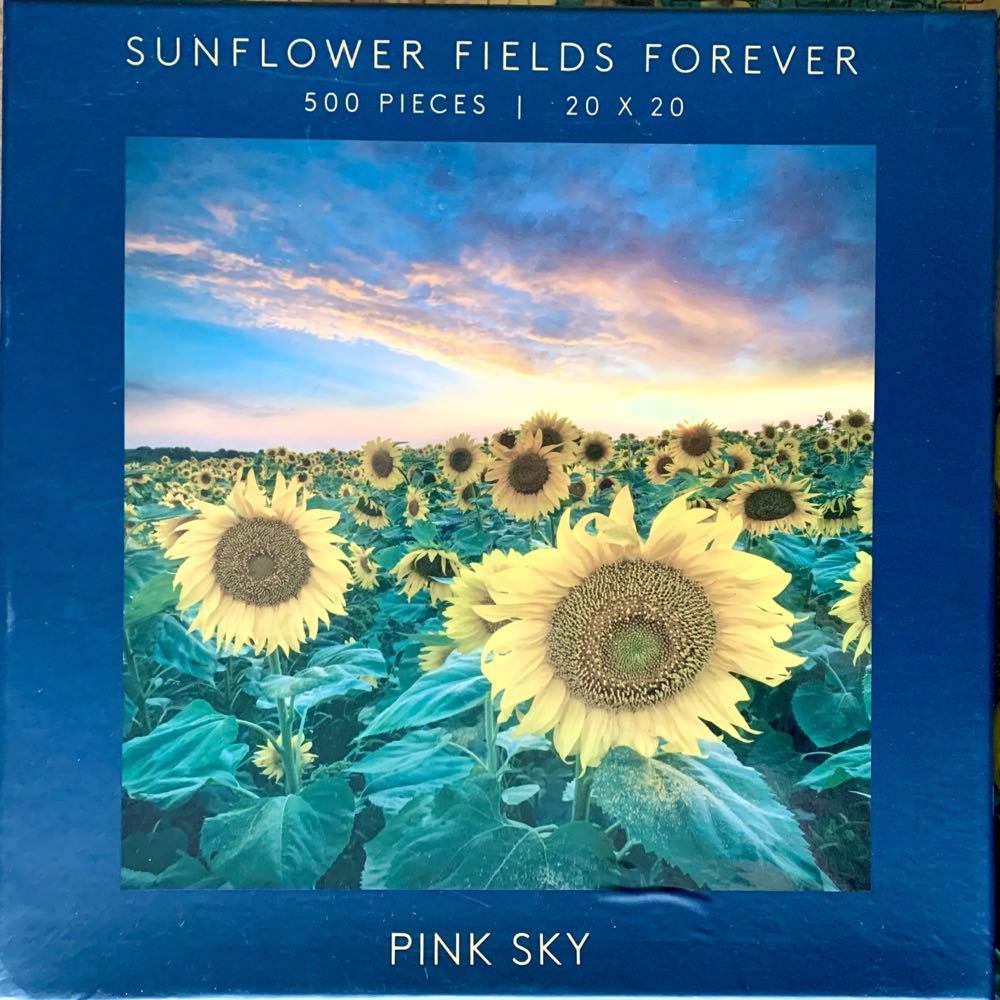 Sunflower Fields Forever - Pink Sky puzzle collectible [Barcode 191205537825] - Main Image 3