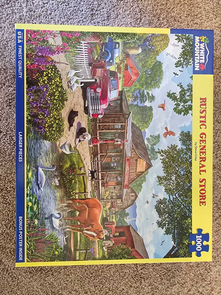 Rustic General Store - Work & Sell - White Mountain puzzle collectible [Barcode 724819266166] - Main Image 4