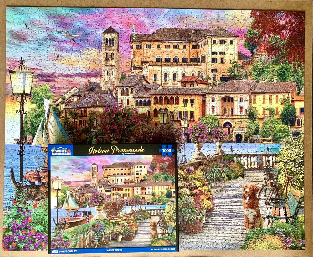 Italian Promenade - White Mountain Puzzles puzzle collectible [Barcode 724819266142] - Main Image 3