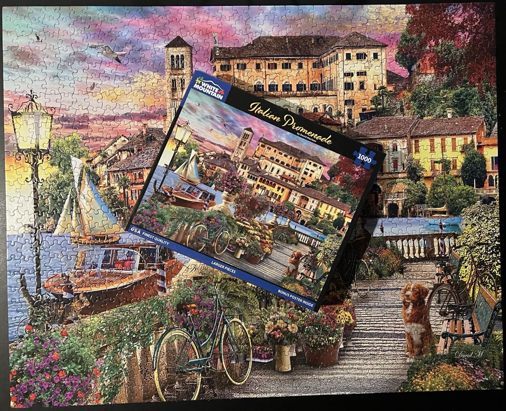 Italian Promenade - White Mountain Puzzles puzzle collectible [Barcode 724819266142] - Main Image 4