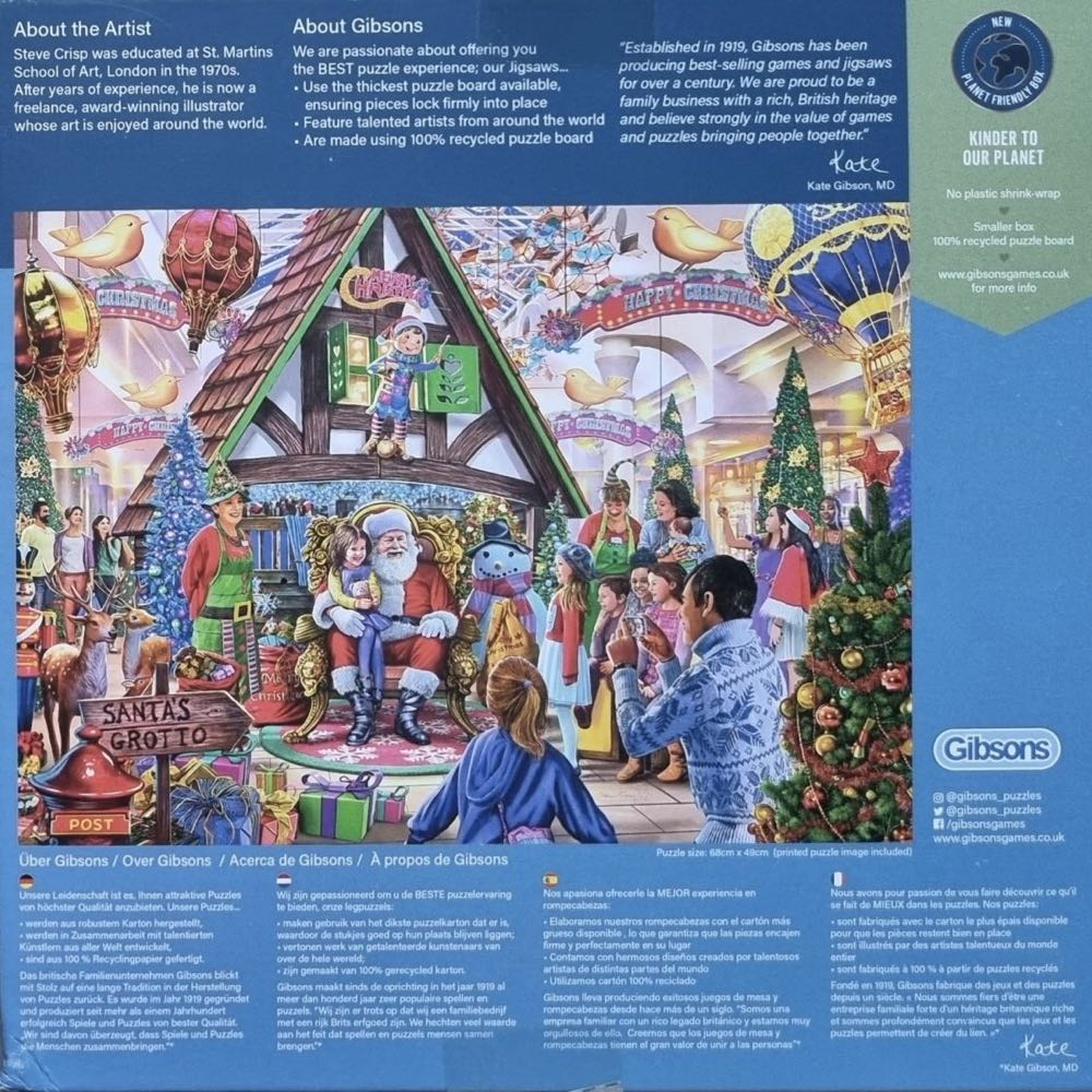 Visit Santa - Gibsons puzzle collectible [Barcode 5012269063462] - Main Image 2