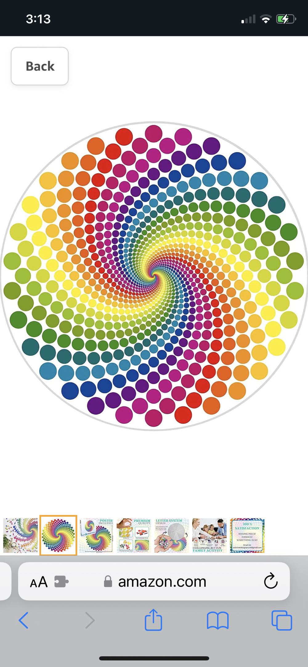 Rainbow Vortex - Color Tree Design puzzle collectible - Main Image 2