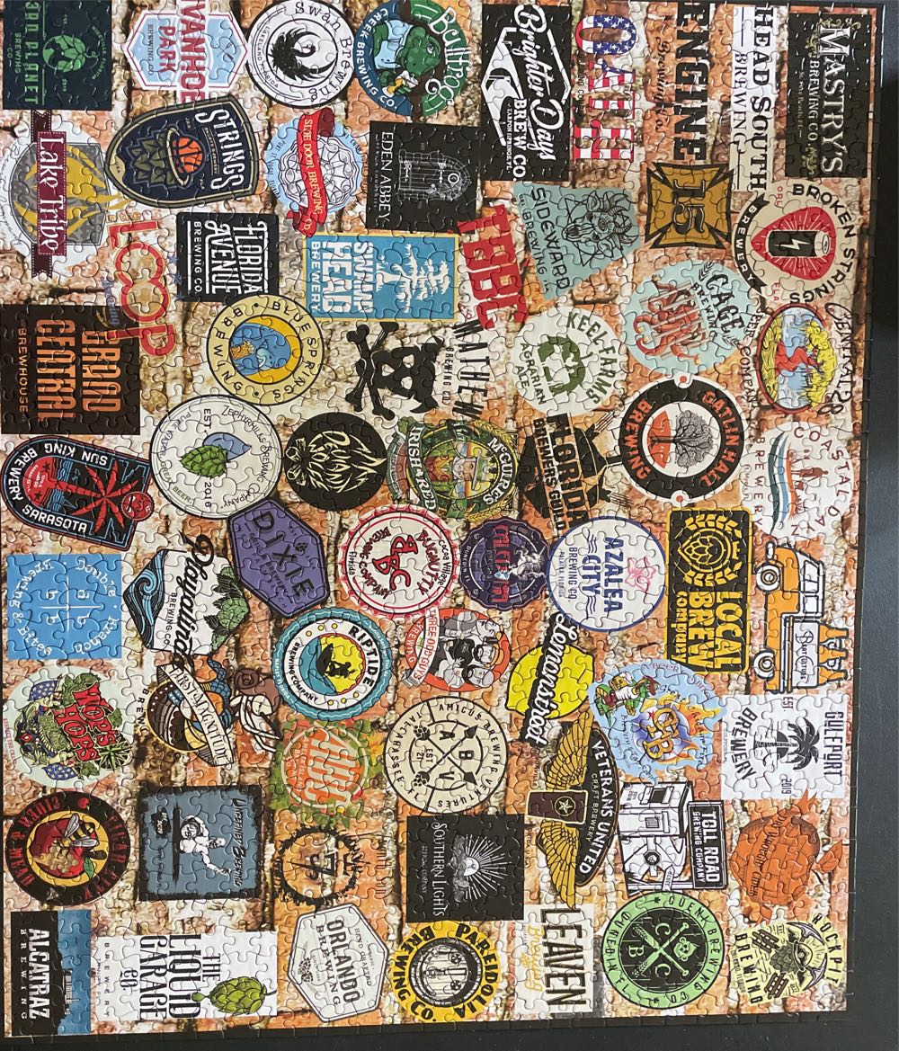 Florida Craft Beers - White Mountain Puzzles puzzle collectible [Barcode 724819266241] - Main Image 2