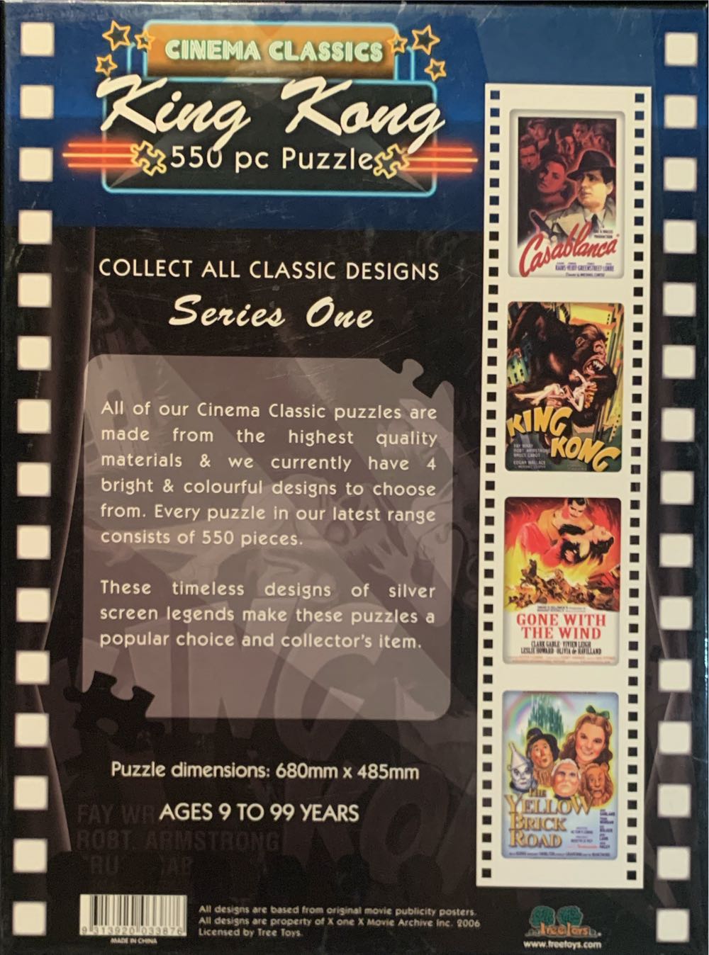 Cinema Classics: - King Kong - Tree Toys puzzle collectible [Barcode 9313920033876] - Main Image 2