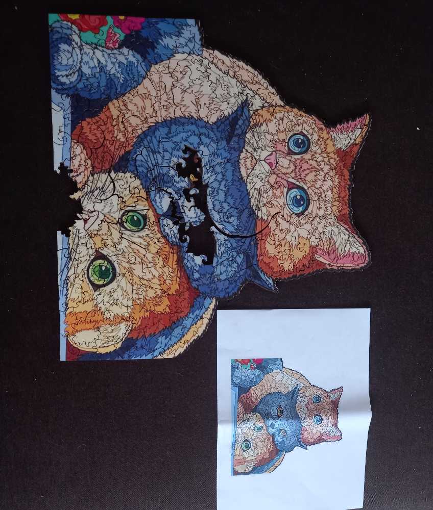 Tri-Cats - Craft Hub puzzle collectible [Barcode 15984508414084706862] - Main Image 3