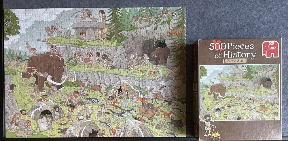 Pieces Of History - The Stone Age - Jumbo puzzle collectible [Barcode 8710126192009] - Main Image 3