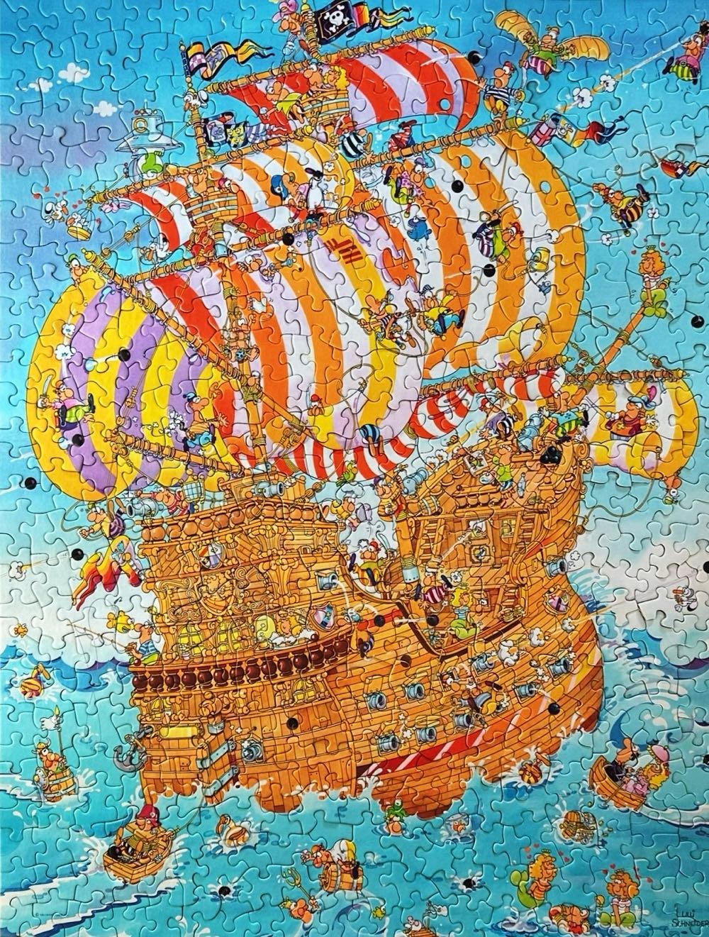 High Jinks In The High Seas! - Springbok puzzle collectible [Barcode 070000017438] - Main Image 2