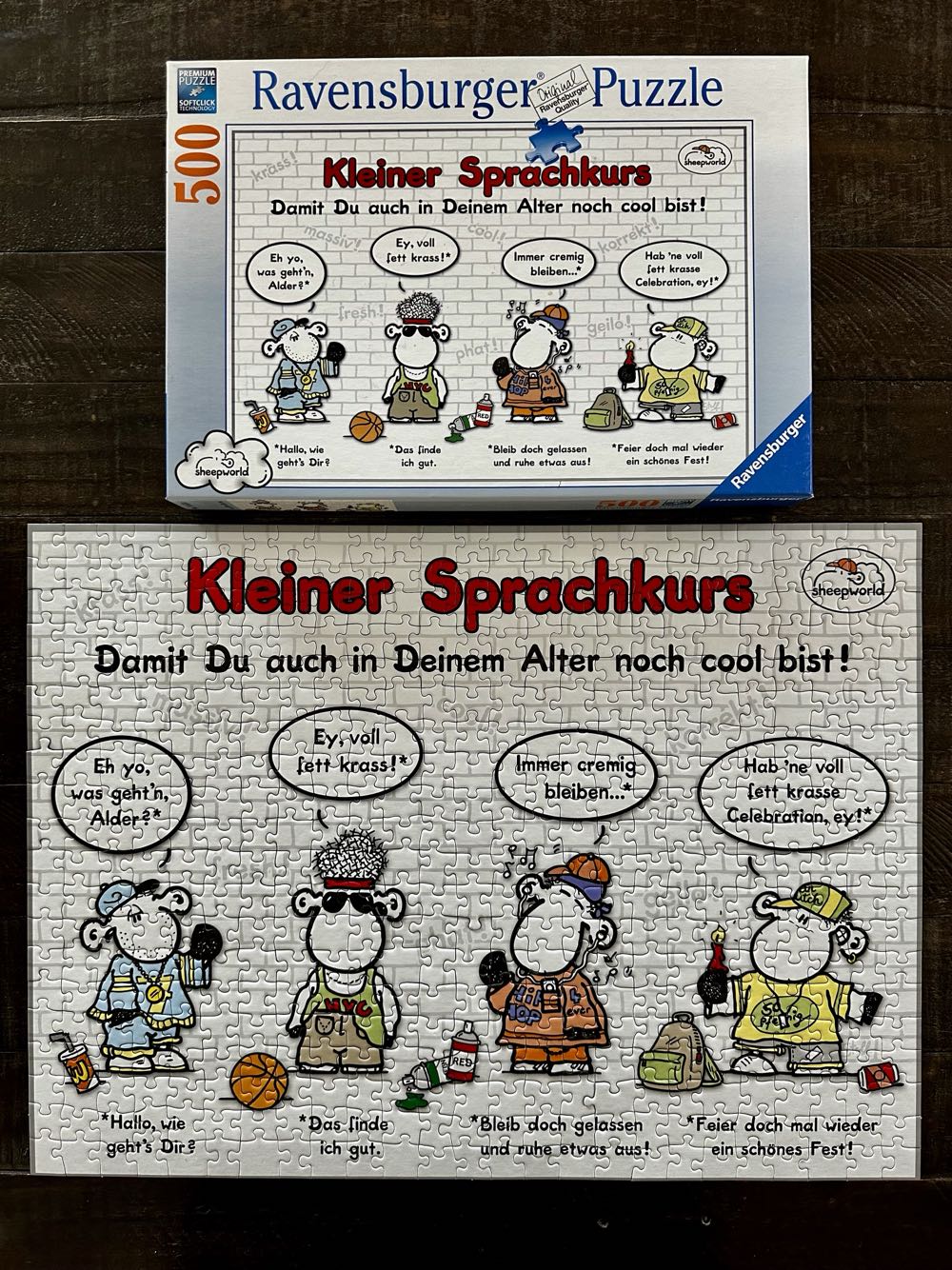 Sheepworld - Lingo Lesson - Ravenburger puzzle collectible [Barcode 4005556146345] - Main Image 3