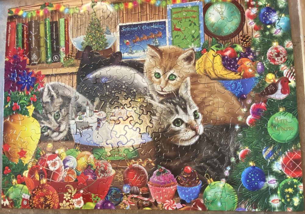 Snow Globe Kittens - SunsOut puzzle collectible [Barcode 796780392113] - Main Image 3