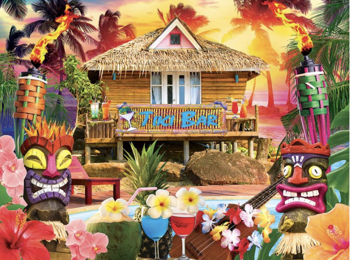 Bits And Pieces 1000 Piece Jigsaw Puzzle Flowers Birds Butterflies Trees New