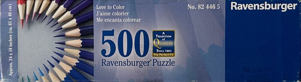 Love to Color - Ravensburger puzzle collectible [Barcode 4005556824465] - Main Image 2