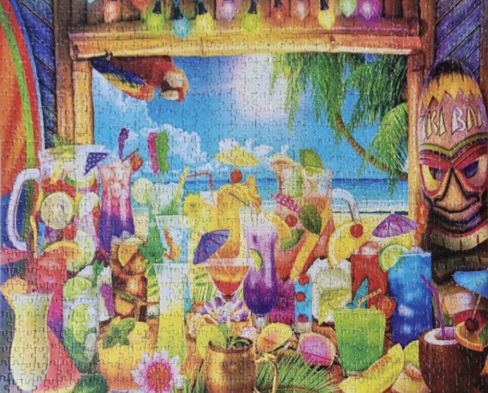 Tiki Bar Paradise - RoseArt puzzle collectible [Barcode 4895145437424] - Main Image 3