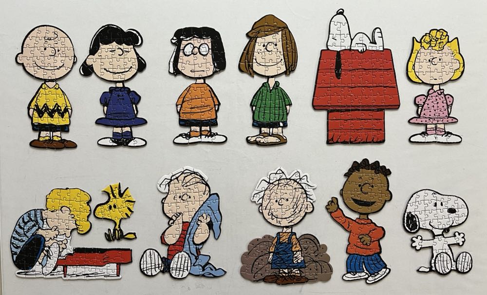 Peanuts 12 Mini Shaped Puzzles . - Roseart puzzle collectible [Barcode 4895145433716] - Main Image 2