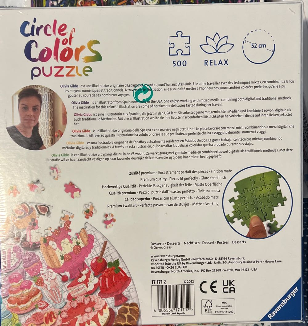 Circle Of Colors Desserts - Ravensburger puzzle collectible [Barcode 4005556171712] - Main Image 2