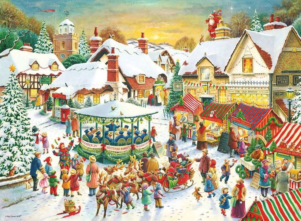 Christmas Market - Ravensburger puzzle collectible [Barcode 4005556155361] - Main Image 2