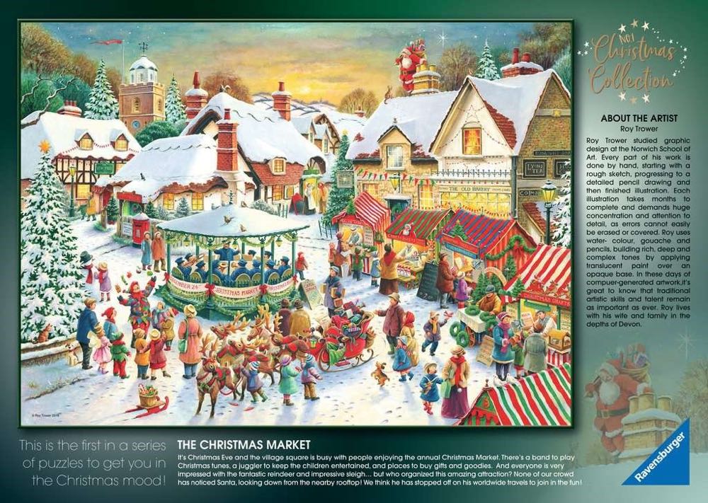 Christmas Market - Ravensburger puzzle collectible [Barcode 4005556155361] - Main Image 4