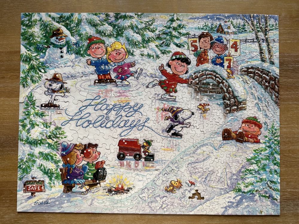 Snoopy’s Holiday Greeting - SOLD  - Springbok puzzle collectible - Main Image 2
