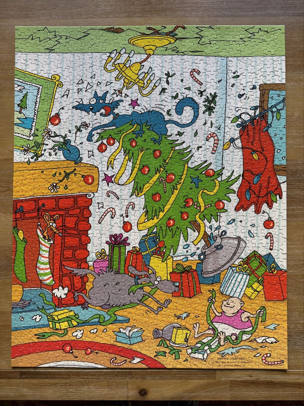 Christmas Chaos  X ✓ - Springbok puzzle collectible - Main Image 2