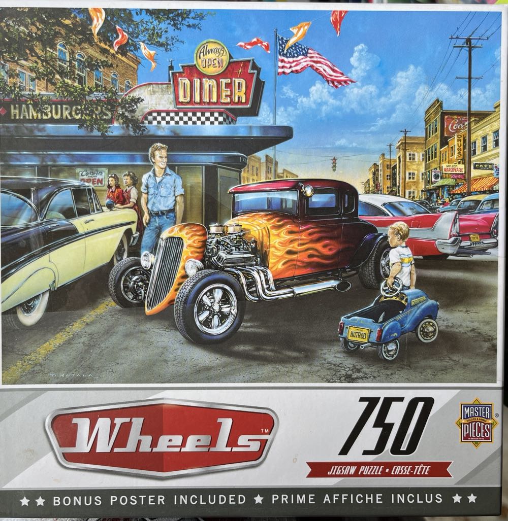 Hot Rods and Milkshakes ✅ - Masterpieces 🇺🇸 puzzle collectible [Barcode 705988605932] - Main Image 2