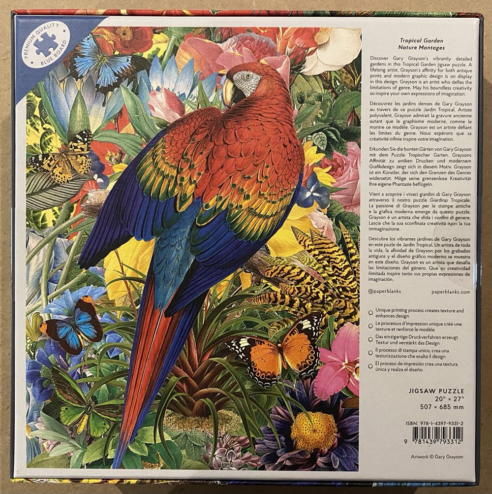Paperblanks - Tropical Garden: Nature Montages - Paperblanks puzzle collectible - Main Image 2
