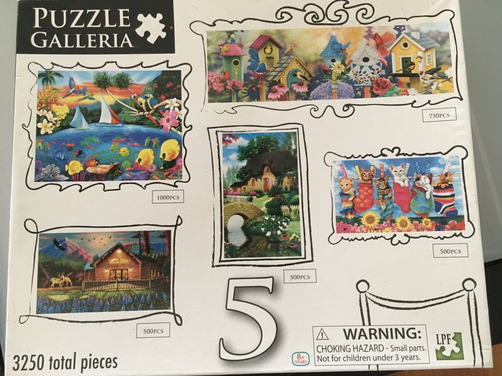 1. Friendly Neighbours 2. Secret Lagoon 3. Cosy Cabin 4. Hanging Out 5. Storybook Cottage - Puzzle Galleria puzzle collectible [Barcode 9341101097874] - Main Image 2