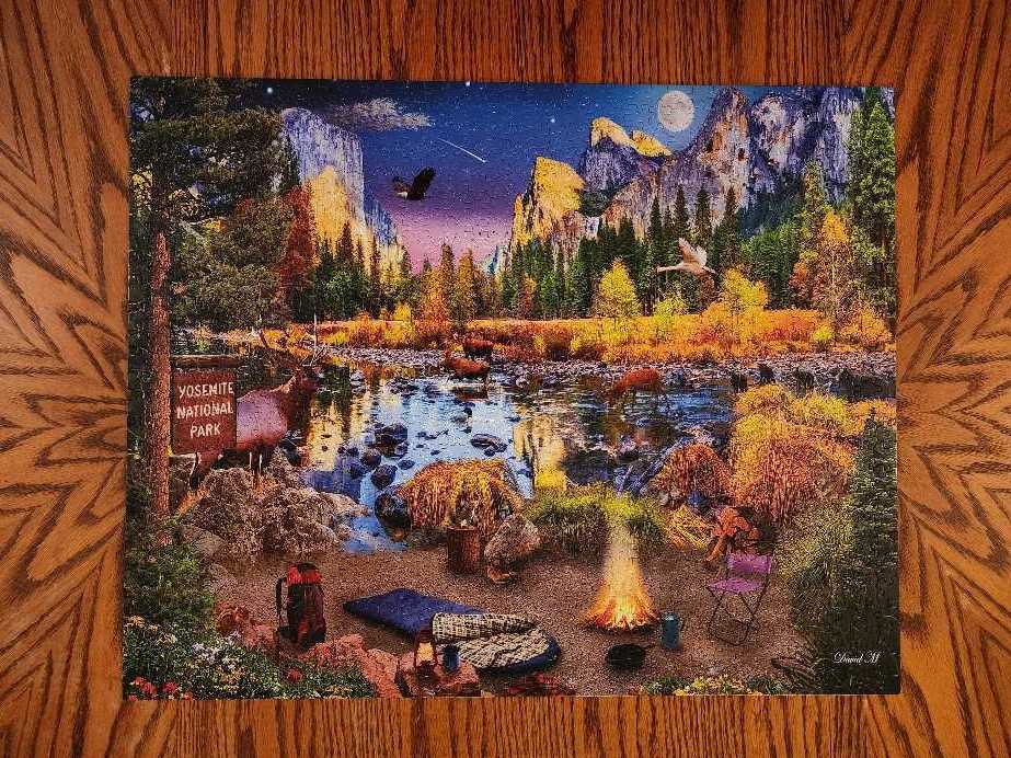 Yosemite National Park - White Mountain Puzzles puzzle collectible [Barcode 724819266265] - Main Image 2